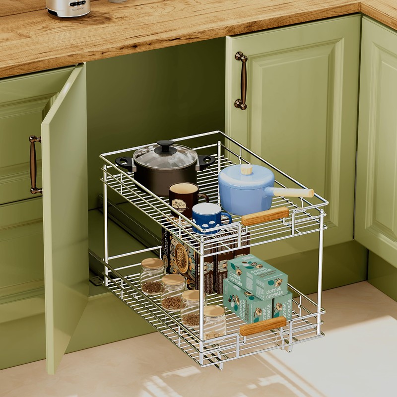 Mount Walker Pull Out Cabinet Organizer(14" W x 21" D),