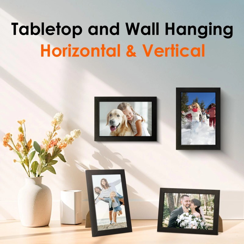 FIXSMITH 4x6 Picture Frame Set of 10, 4x6 Photo Frames