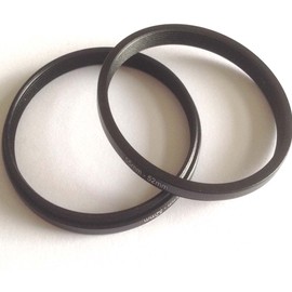 2x Metal 55-52mm Step-Down Rings D-SLR Video Camera Lens Connect-ion Adapter Size 55mm To 52mm Filter Aperture Adapter Circle Screws Photo Picture Connector Focus Photograph-y Parts Accessories