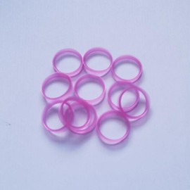 Jeonmun 전문 미용 가위 액세서리 손가락 반지 색상 로트당 10 개 [05 핑크] Professional beauty scissors accessory finger ring color lot of 10 [05 Pink]