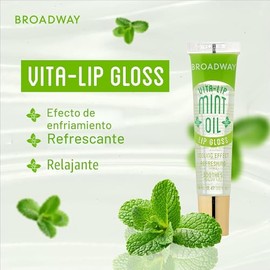 Ruby Kisses Broadway Vita-Lip - Brillo labial transparente (paquete de 5 unidades, menta, rosa mosqueta, coco, aceite de argán, mantequilla de mango),