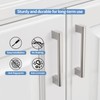 Amerdeco 10 Pack Brushed Satin Nickel Cabinet Pulls 5 Inch(128mm)