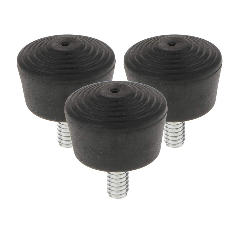 P Prettyia Rubber Feet, Monopod Leg, 3 Piece/pc with 1/4