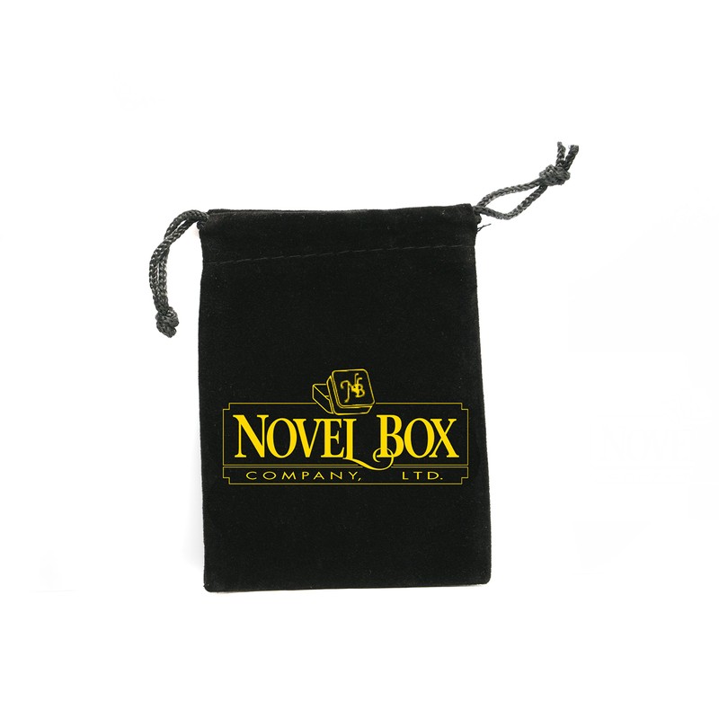 Novel Box Black Jewelry Box for Earrings 2.1x1.9x1.25 Inches -