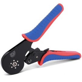 Wowlela Wire Ferrule Crimping Tool, 0.08-16mm² Hexagonal Ferrule Crimping Tool, AWG 30-5 Self-Adjustable Ratchat Ferrule Terminals Crimper for Wire Terminals Cables End-Sleeves