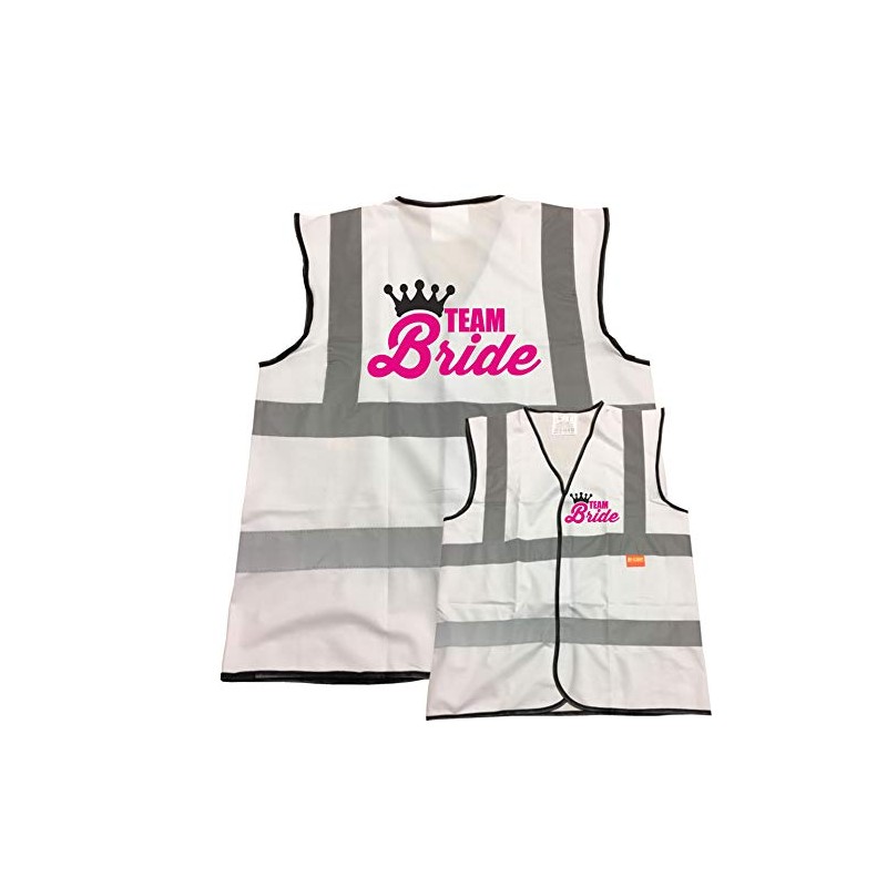 Team Bride! White Hi Vis Vest -Ideal For Hen Do