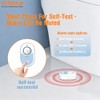 Water Leak Detector with Loud Alarm & LED Flash -