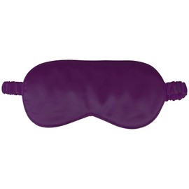 1 Pack Sleep Mask, Silk Eye Mask with Elastic Strap, Blindfold, Soft Silk Sleeping Mask for Girls, Women, Men (Purple)