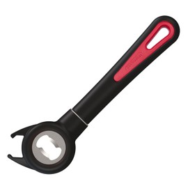 Westmark Gallant 29482270 Multi-Opener, for Lids, Bottle Caps, Screw Caps, Plastic/Rustproof Stainless Steel, Gallant, Black/Red/Silver