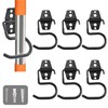 LIGHT DUST Broom Holder Wall Mount - 6 Pack Tool