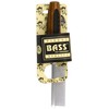 Bass Brushes Fine Tooth Metal Pet Comb with Bamboo Wood