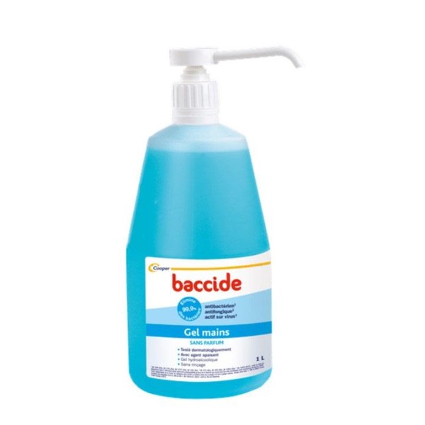 Cooper Baccide Gel Hydroalcoolique Mains, 1 litre