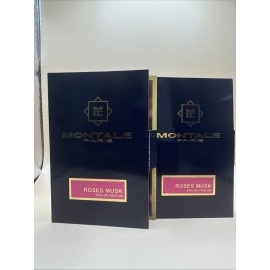 MONTALE PARIS ROSES MUSK EDP 2.0ml .06fl oz x 2 PERFUME SPRAY SAMPLE VIALS
