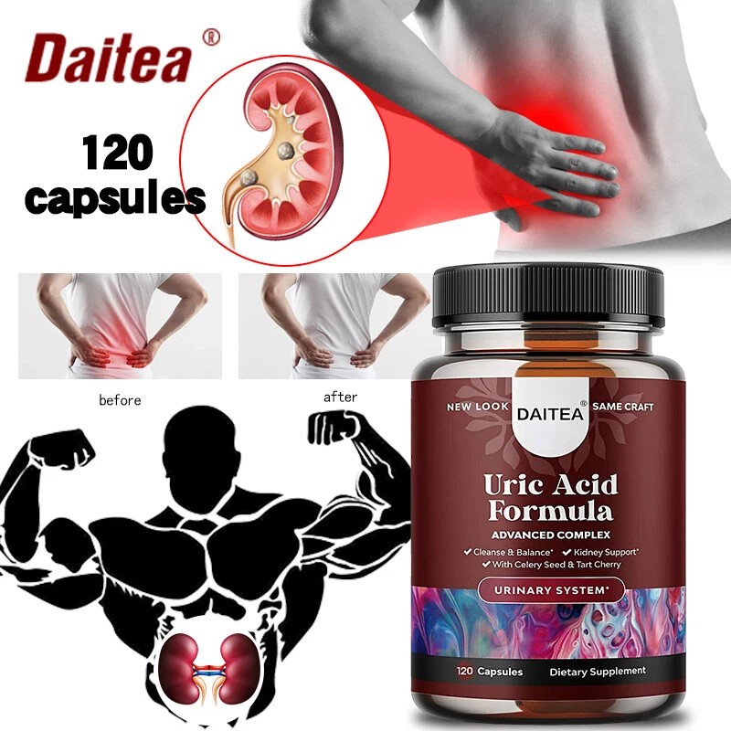 Daitea Uric Acid Formula -Tart Cherry, Celery, Milk Thistle,Cranbe