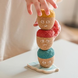 Corko Balance Toy Emotional Acorns Cork Acorns for Emotional Learning for Children from 18 Months