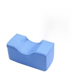 MERRYHAPY Ankle Pad Nursing Sponge Mat for Bedsore Prevention Comfortable Rest Bolster with Leather Cover Blue for Long-Term Bed and Rehabilitation Patients