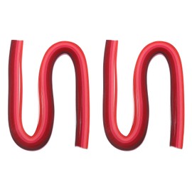 PATIKIL Pack of 240 Rainbow Quilling Strips Paper 3/16 Inch (5 mm) 54 cm Origami Paper Quilling Strips for Arts DIY Crafts Christmas Red