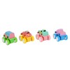 4pcs Pull Back Car Toys Cartoon Q Version Alloy Vehicle