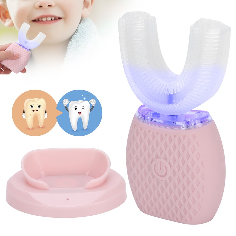 360Dgree UShape Toothbrush Rechargeable Automatic Toothbrush Silicone Oral Care Tool