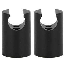 Shower Head Holder, Handheld Wall Mount Shower Bracket Waterproof Simple Stand Bracket Supplies Bathroom Fixtures for Home Bathroom Hotel Toilet (2pcs Black)