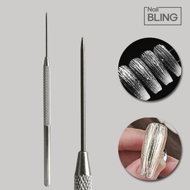 Glass art solid scratcher baguette churros nails embossed nails / 글라스아트 솔리드 스크래쳐 바게트 츄러스네일 엠보네일