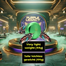 PURPLE LEGACY Ultra Light Stash Box Aluminium Tin I Waterproof I Airtight I Diameter 55 x 24 mm I UV Light Protected Box for Pills Herbs Spices (Purple Green)