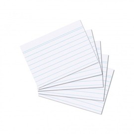 Index Cards A7 Pack of 400 Lined White 170 g/m