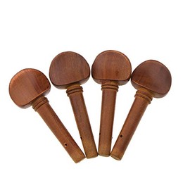 Creative-Idea 4pcs Violin Fiddle Tuning Peg Set 4/4 Size Wooden Replacement Jujube Wood