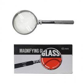 Standard Plain Glass Magnifier 65mm small 2ea