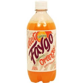 Faygo Diet orange soda pop, caffeine free, 20-fl. oz. plastic bottle
