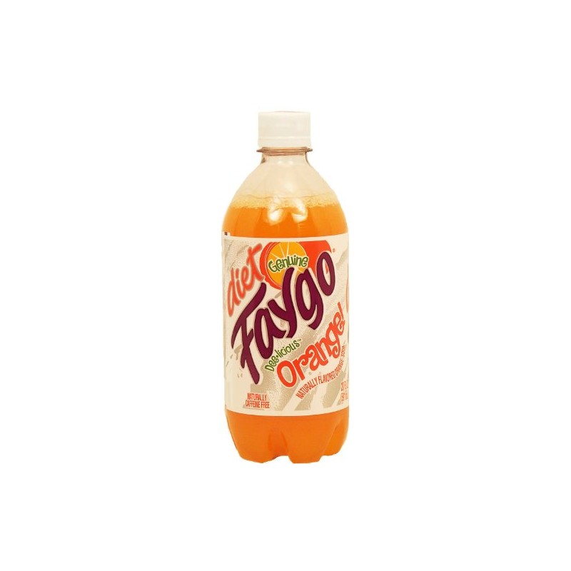 Faygo Diet orange soda pop, caffeine free, 20-fl. oz. plastic