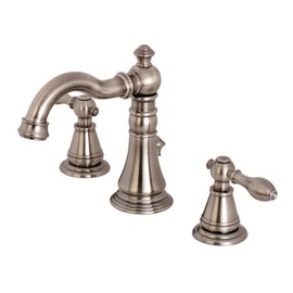 Kingston Brass FSC1974AL English Classic 8-Inch Widespread Lavatory Faucet with Retail Pop-Up, 5-1/8 Inch in Spout Reach, Black Stainless
