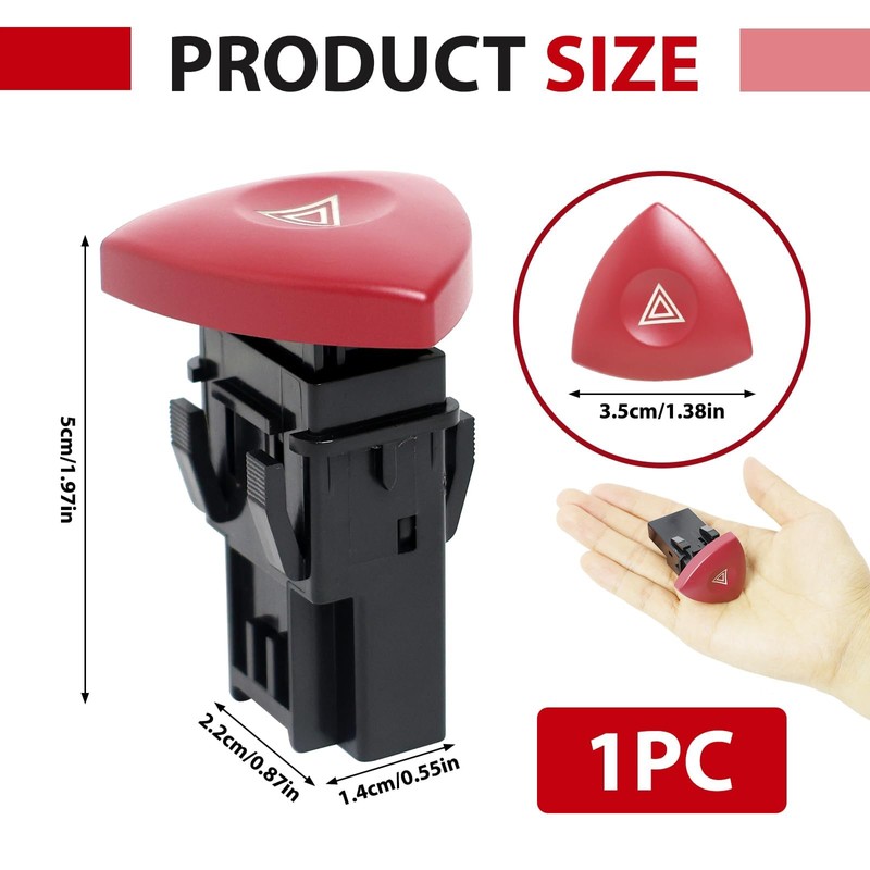 4-pin hazard switch, warning light switch, warning light switch, hazard