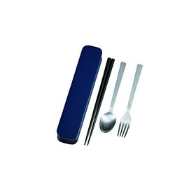 Tatsumiya Adult Cutlery Navy Size: Approx. W 8.7 x D 1.7 x H 1.1 inches (22.2 x 4.4 x 2.9 x 3306