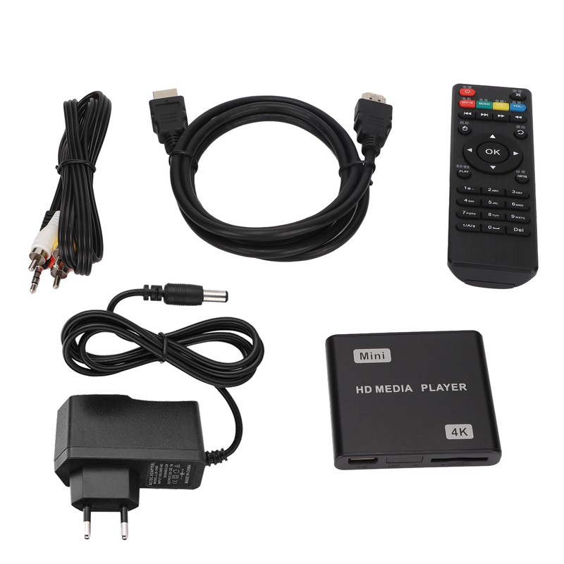 4K HD Media Player Mini Streaming Media Player with Remote