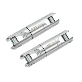 PATIKIL 5 Ton Cable Pulling Swivel, 2Pcs Alloy Wire Puller Cable Pulling Grip Swivel Wire Bearing Breakaway Tool Line Rope Ball Bearing for Electricity Construction (11023 Lbs)