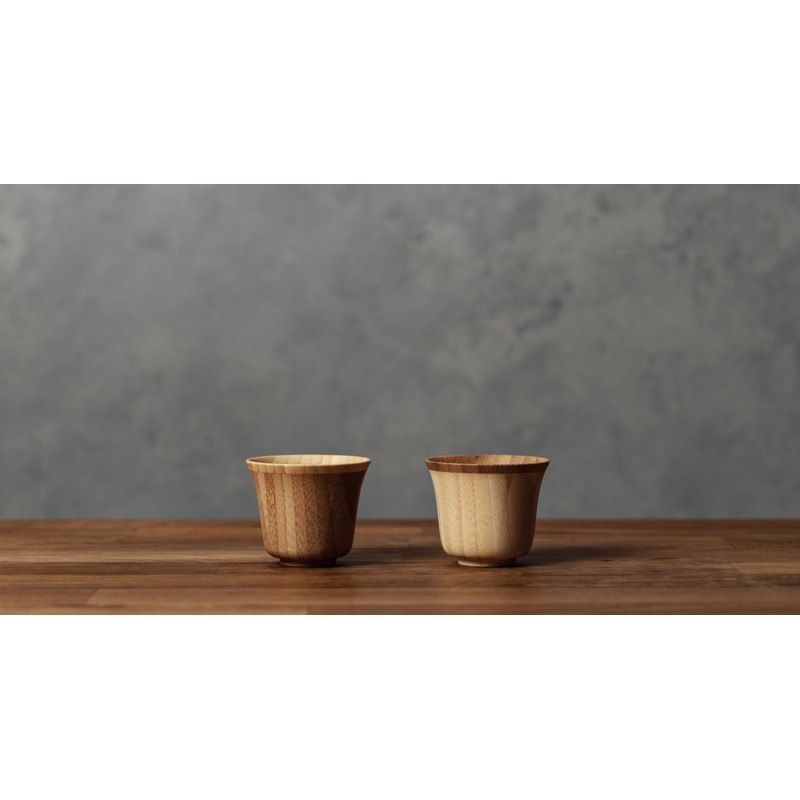 RIVERET SUZU RV-119WB Ochoko 2.3 fl oz (60 ml) Pair