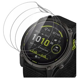 KUSINHOKA 3 Pack Screen Protector for Garmin Enduro 3 51mm,HD Clear Scratch Resistant Bubble Free Easy Installation，Ultra Thin TPU Full Coverage Flexible Soft Film