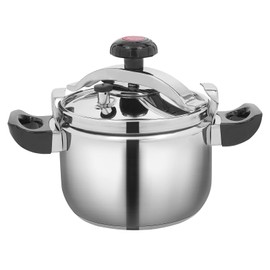 4.54 Quart Stainless Steel Pressure Cooker Presto Pressure Canner Secure locking System Pressure Pot Thickened Silicone Ring And Anti-scald Handle Pots and Pans Kitchen Cookware Dishwasher Safe (5L)