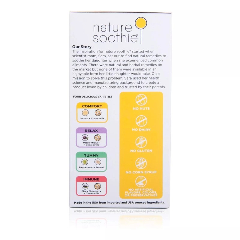 Nature Soothie Comfort Soothie Honey Lemon & Chamomile 12 Lollipops
