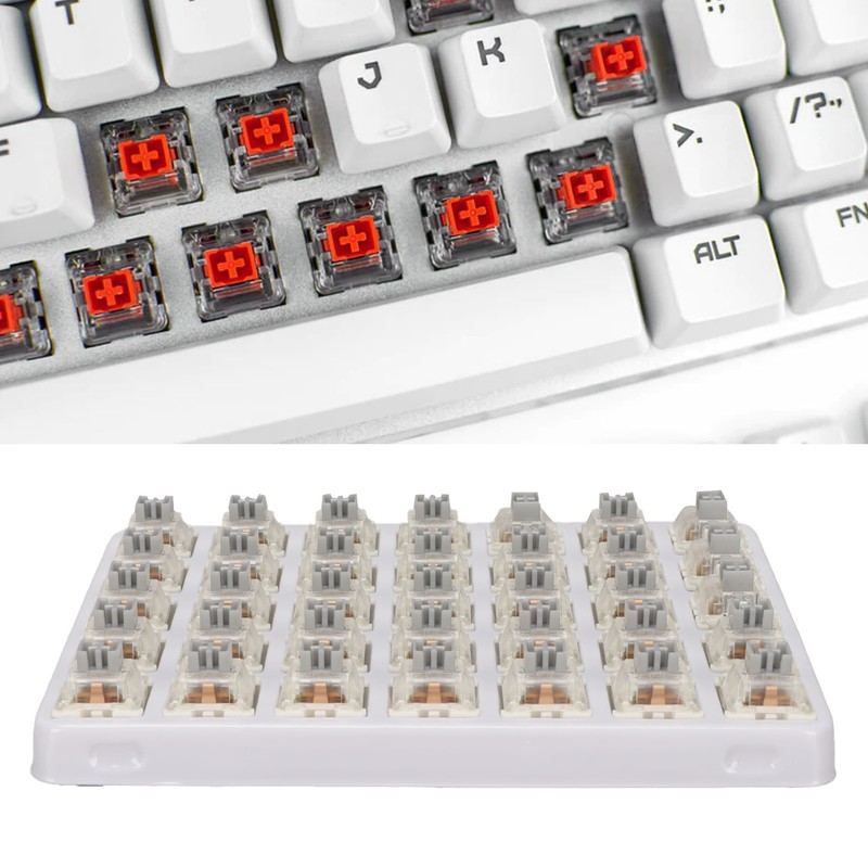 35 Pcs Keyboard Switch 3 Pin RGB SMD Linear Dustproof