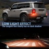 PGTOPONE LED Rear Bumper Reflectors Light Fog Brake Tail Lamps