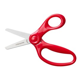 Fiskars Childrens Scissors - Blunt Safety Blades, Right Handed, 6 Years +, 13cm - Red