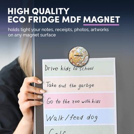 1 x Round MDF Magnet - Hamburg Europe Germany German Travel Map 45284