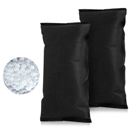 OMECO Dehumidifier Car Cushion 1000 g Reusable Silica Gel Dehumidifier Granules Pack, Against Moisture and Fog in the Car, Eliminate Unpleasant Odours for Cellars, Cabinets, Car, 2 x 500 g