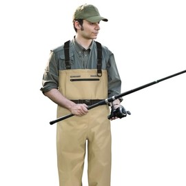 VINPATIO Fishing Waders for Men Women, 2-Ply Nylon/PVC Waterproof Chest Wader with Boots for Duck Hunting & Fly Fishing
