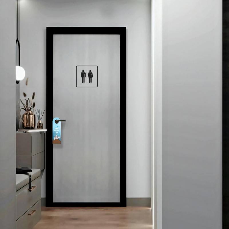 Bin nicht da - Herzlich willkommen Rabbit Door Hanger as