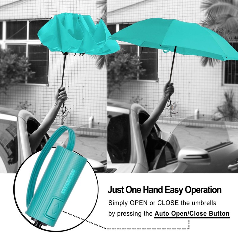 Umbrella Compact Inverted Folding Umbrellas Auto Open Auto Close -