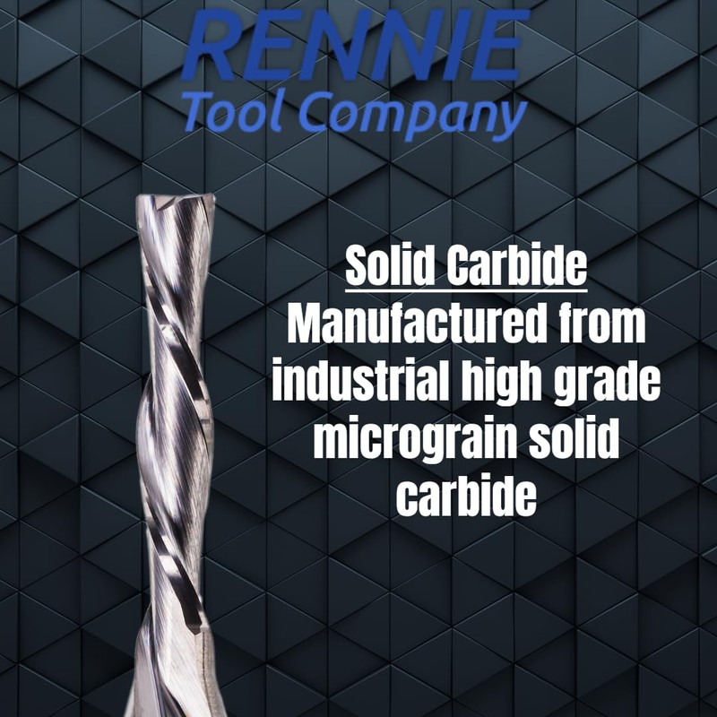 3mm x 12mm Flute x 1/4" Shank Solid Carbide Spiral