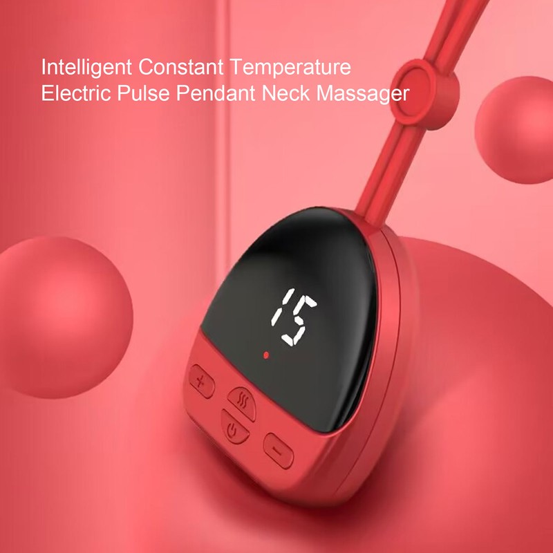 Mini Electric Pulse Pendant Neck Massager with Heating Pulse 6
